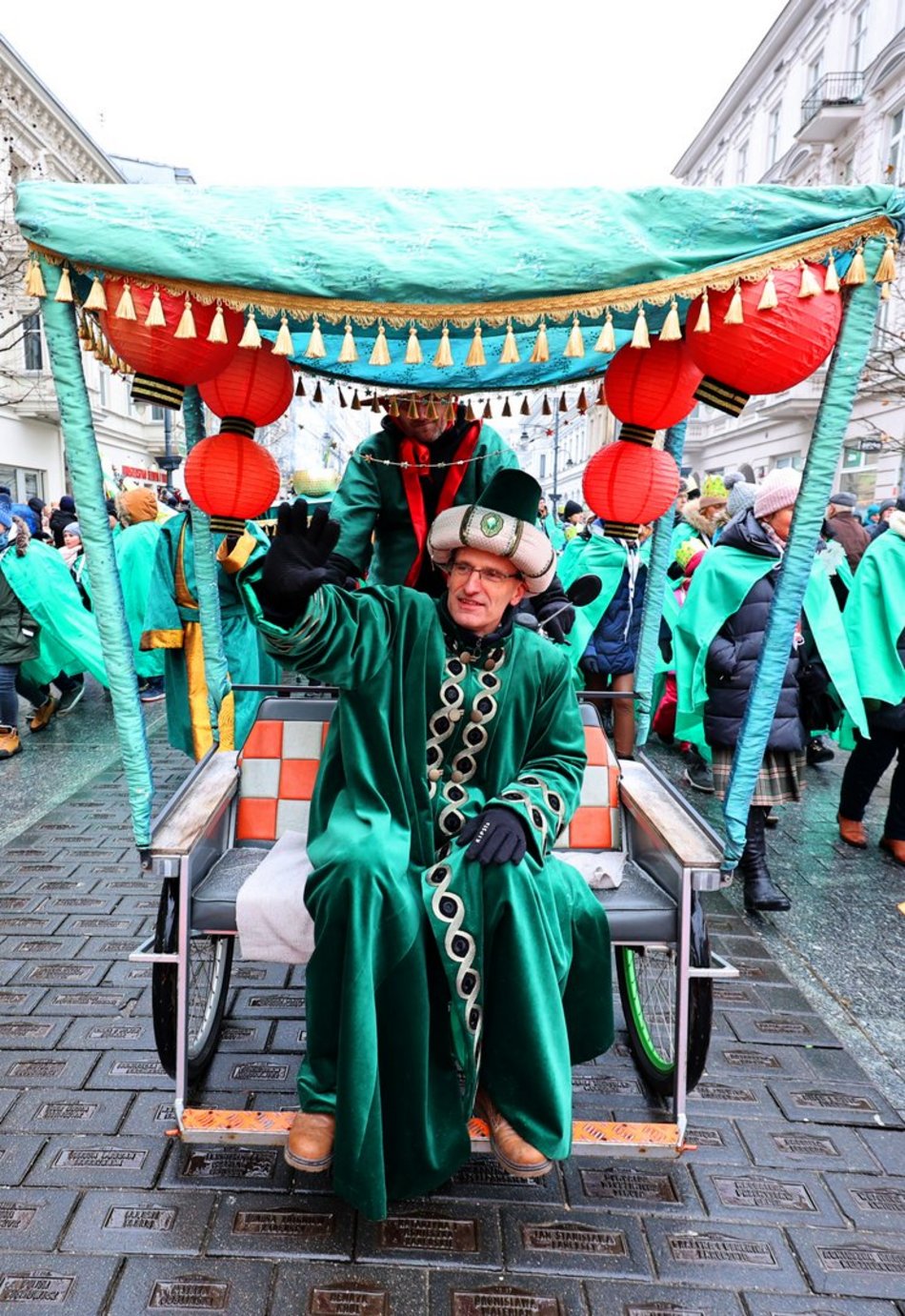 Orszak Trzech Króli na ul. Piotrkowskiej w Łodzi