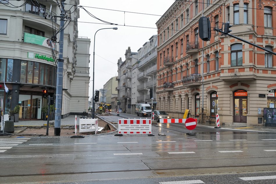 Łódź. Remont Radwańskiej