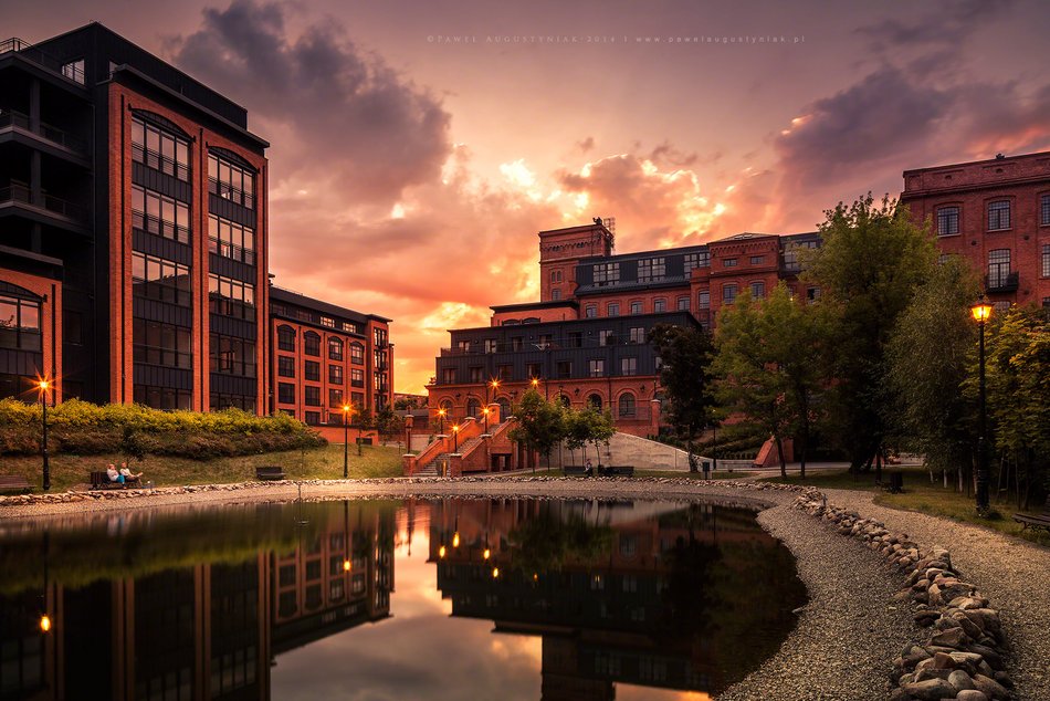 piękna fotografia pokazująca miasto Łódź