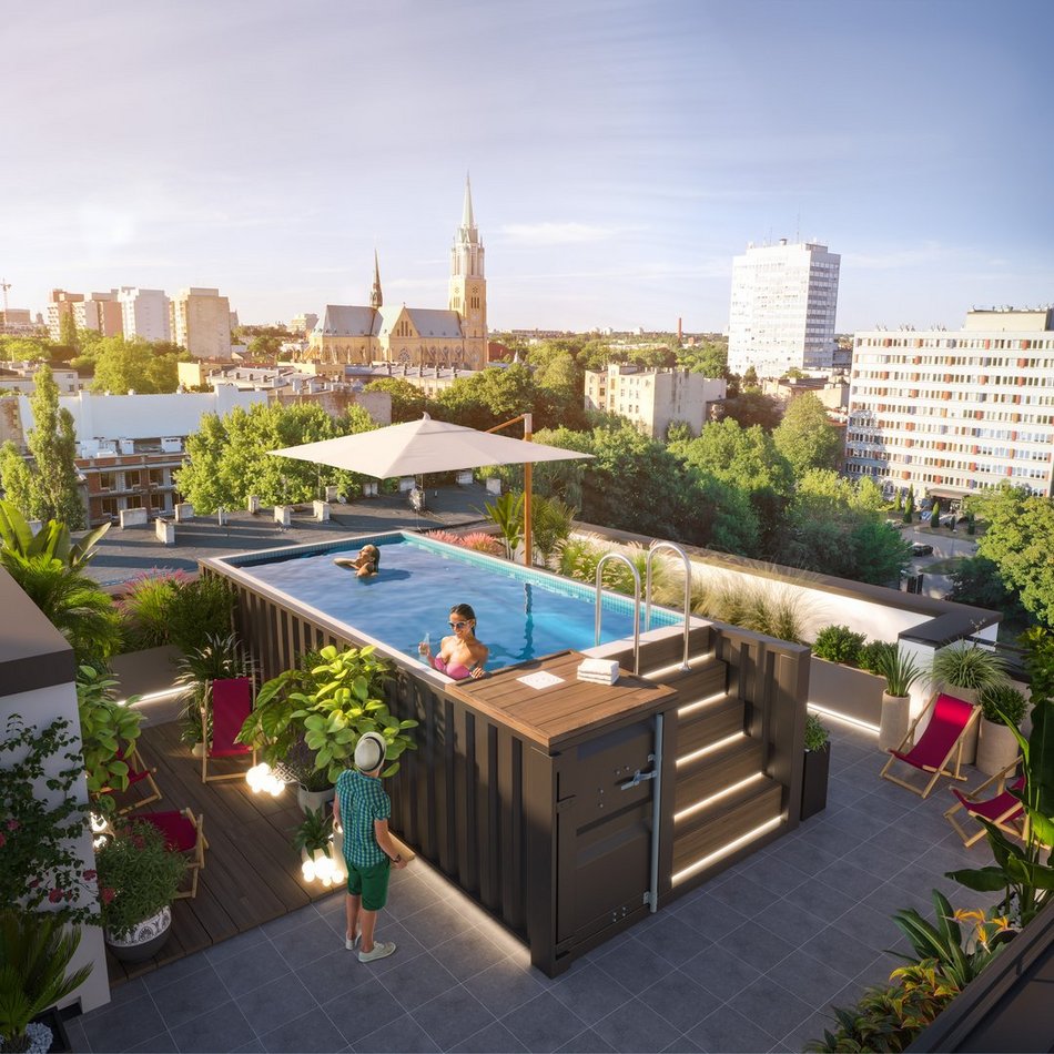 wizualizacja domu mieszkalnego