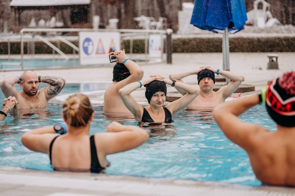 Aquapark Fala, morsowanie, pierwszy śnieg