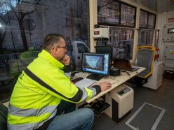 Przejazd testowy tramwaju MPK Łódź na ul. Legionów