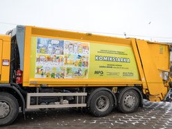 Łódź. Komiksy na... śmieciarkach MPO Łódź! Autorami uczniowie szkół podstawowych w Łodzi