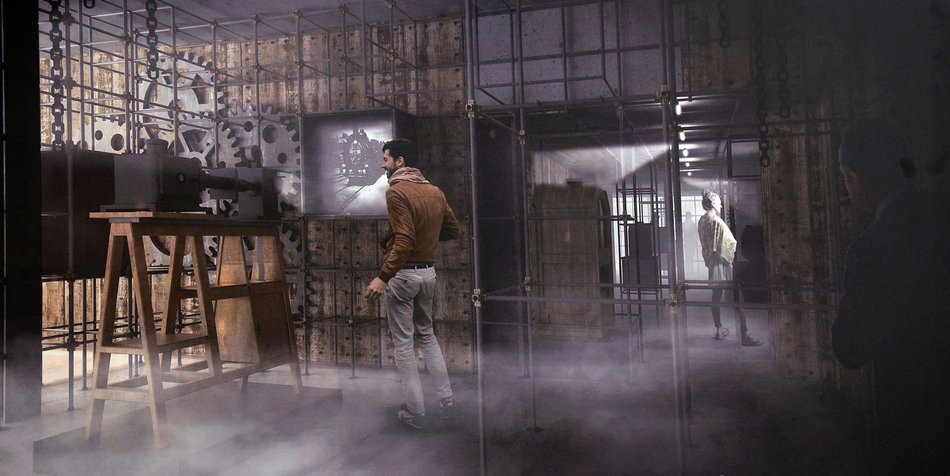 Łódź. Mechaniczne oko - wystaw, budowa