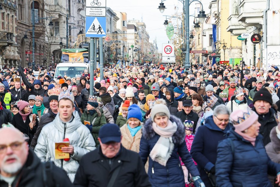 Orszak Trzech Króli przeszedł ulicami Łodzi