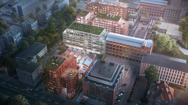 Nowe mieszkania na Polesiu w Łodzi. Ogrody na dachu i strefa relaksu pod szklanymi szedami