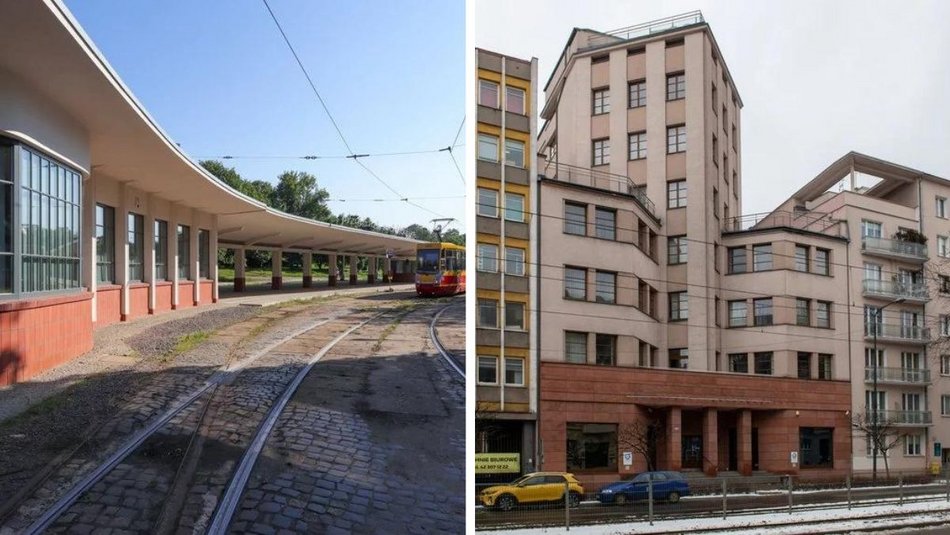 Modernistyczne budynki w Łodzi