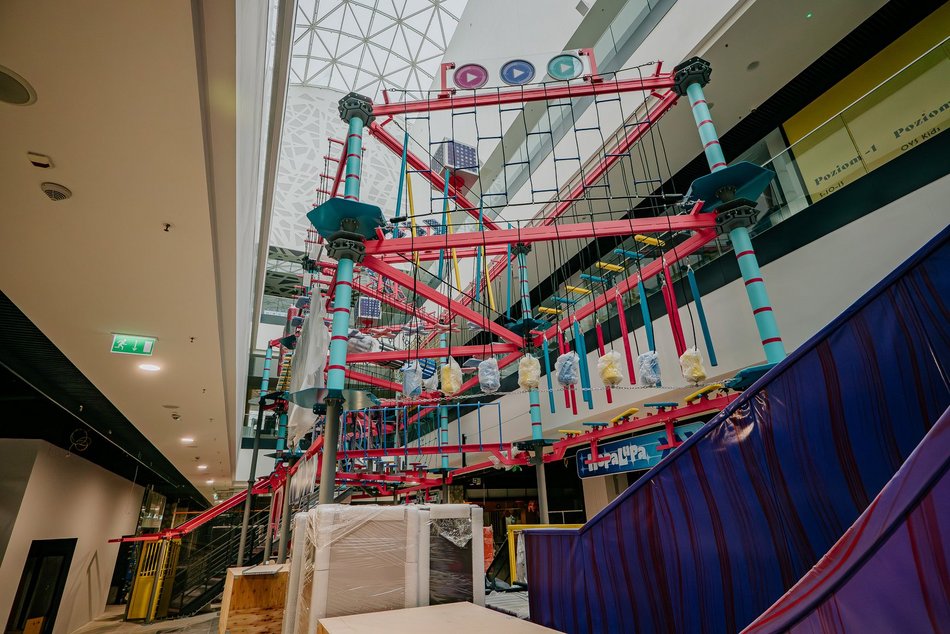 Park trampolin w Nowej Sukcesji w Łodzi