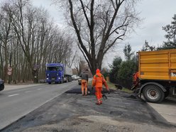 Drogowcy łatali ubytki na kolejnych ulicach