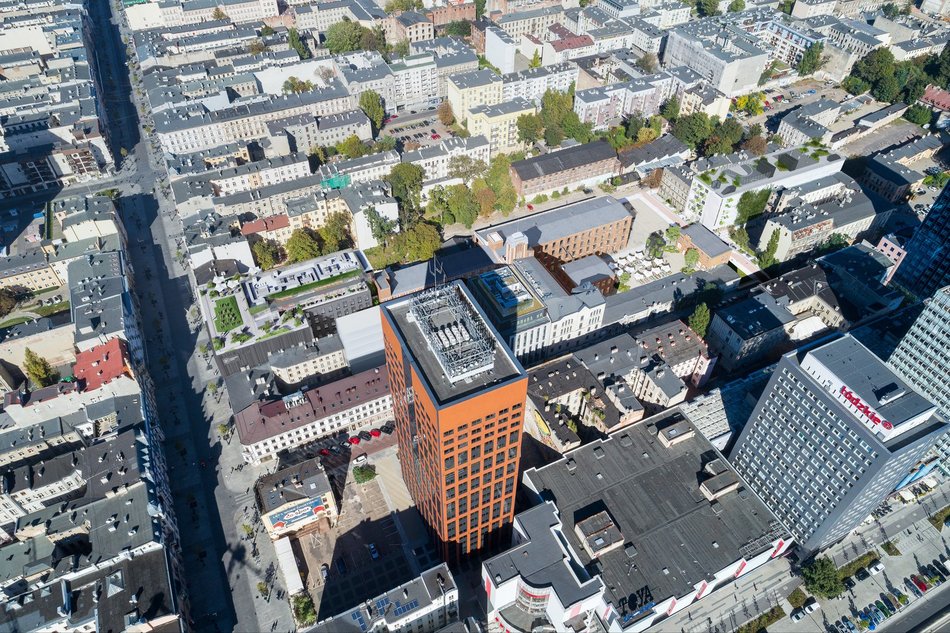 Budynek Fern w OFF Piotrkowska - wizualizacja