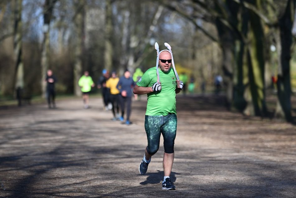 Łódź. Wielkanocny Parkrun w Parku Poniatowskiego