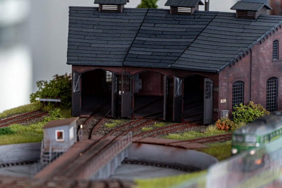 Wystawa makiet klejowych na dworcu Łódź Fabryczna