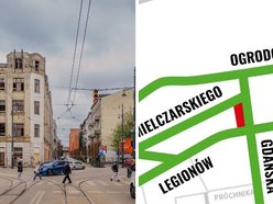 Łódź. Zmiany w ruchu przy Gdańskiej i Legionów w Łodzi. Nowy etap rewitalizacji zabytkowej ruiny