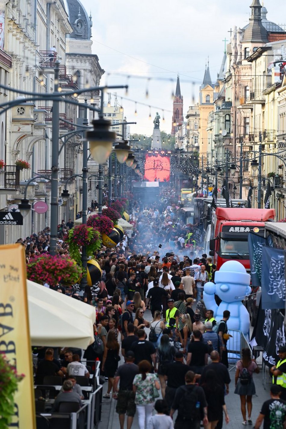 Łódź. Parada Wolności 2025 w Łodzi. Największy klub muzyczny pod gołym niebem