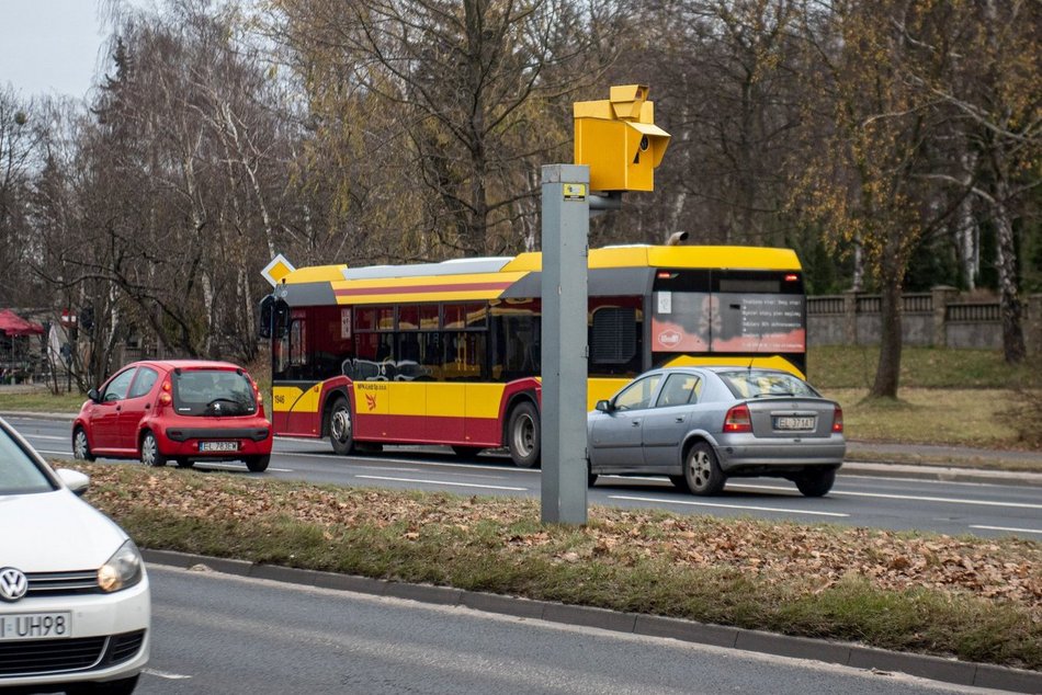 Łódź. Lokalizacje fotoradarów, systemów Red Light oraz odcinkowych pomiarów prędkości