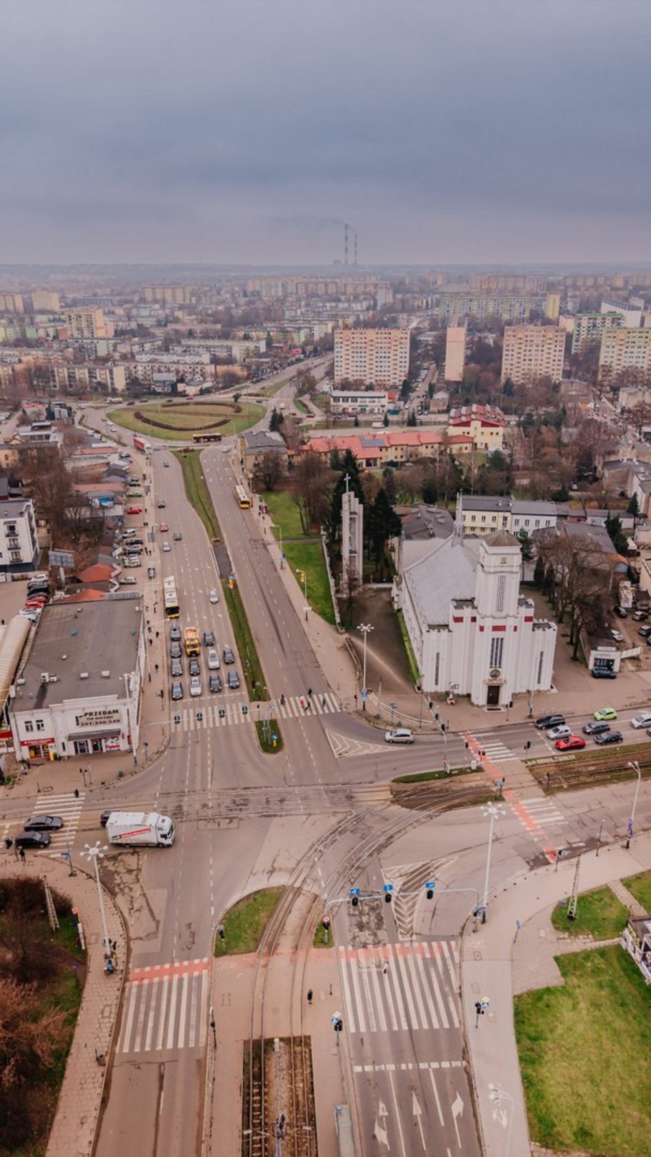 Łódź. Ulica Broniewskiego w Łodzi
