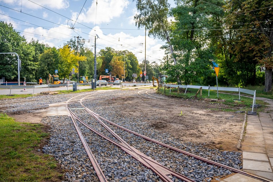 [Translate to Ukraiński:] Remont torowiska przy ul. Aleksandrowskiej