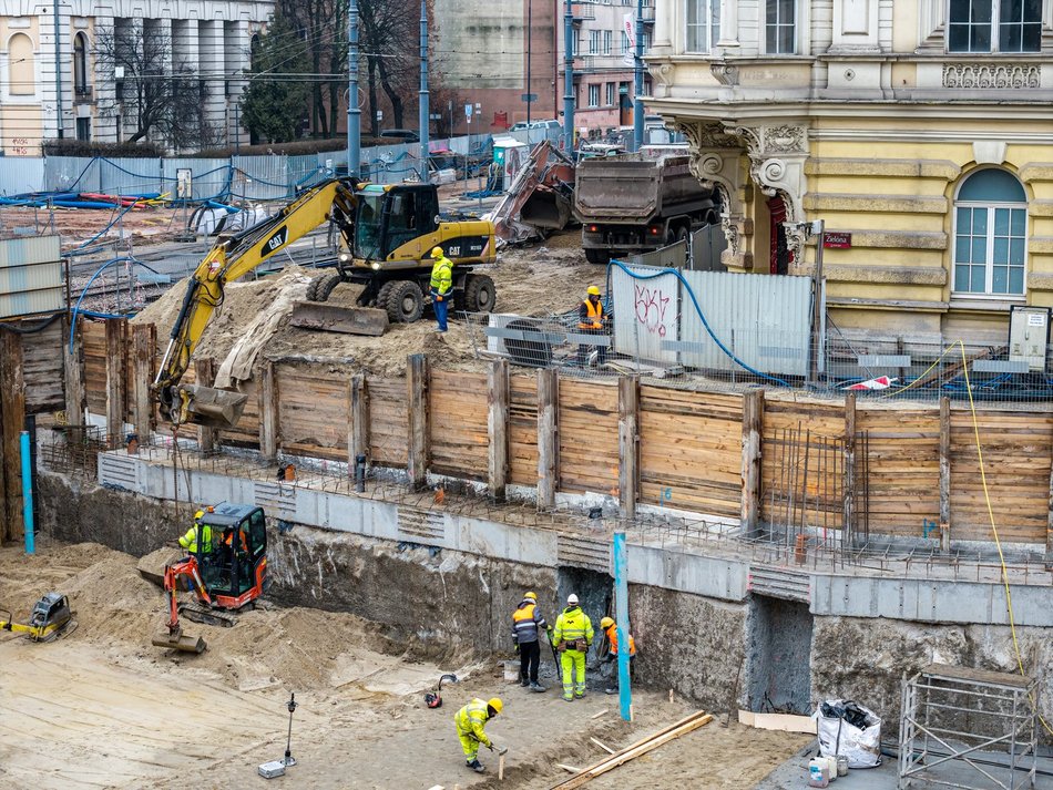 Tunel pod Łodzią. Budowa stacji Łódź Śródmieście nie zwalnia tempa