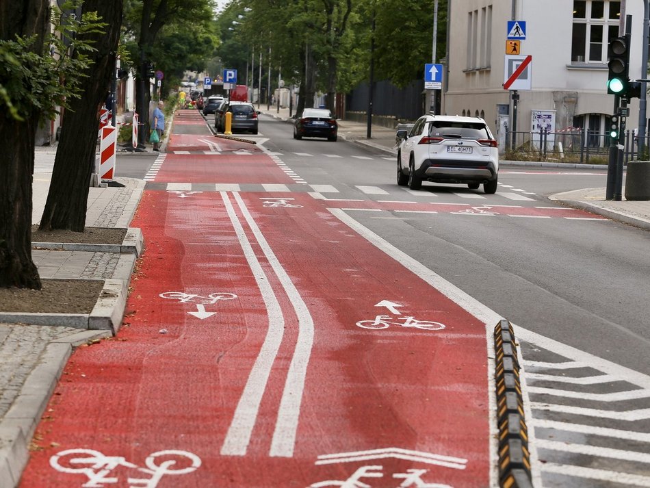 Łódź. Droga rowerowa