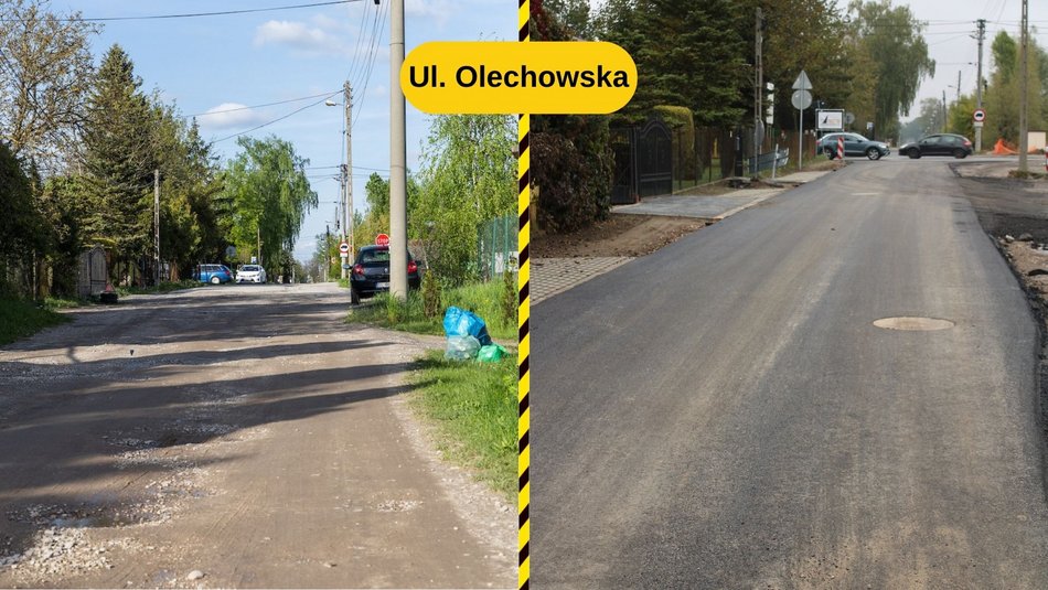 Łódź. Ulica Olechowska w Łodzi