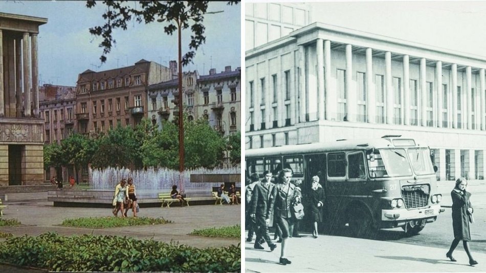 Łódź. Plac Dąbrowskiego w Łodzi kiedyś i dziś. Zobacz, jak się zmieniał 