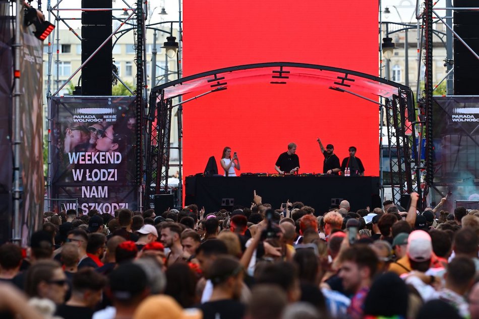 Łódź. Parada Wolności 2025 w Łodzi. Największy klub muzyczny pod gołym niebem