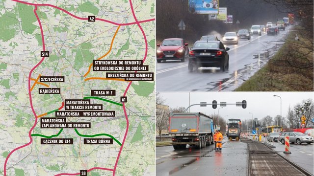 Lepsze dojazdy do autostrad i ekspresówek z Łodzi. Na te remonty ulic wszyscy czekają! [MAPA]