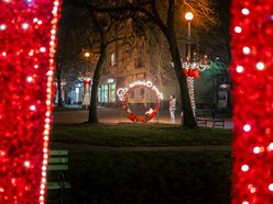 Świąteczna iluminacja na Kozinach w Łodzi