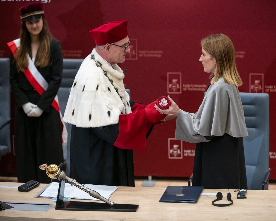 Roberta Metsola uhonorowana doktoratem honoris causa Politechniki Łódzkiej