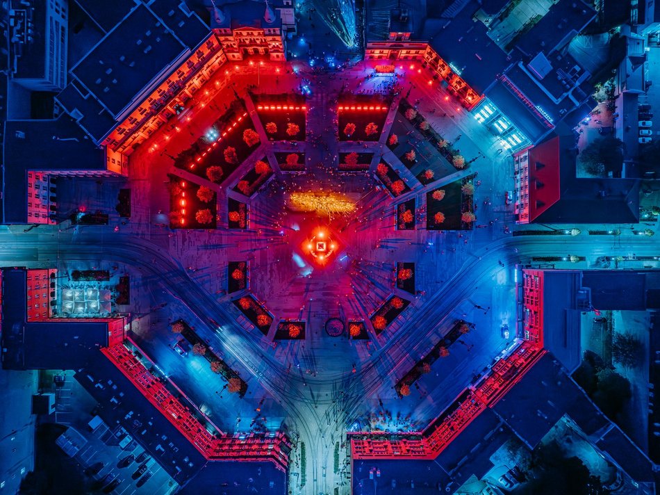 Light Move Festival 2024 z lotu ptaka