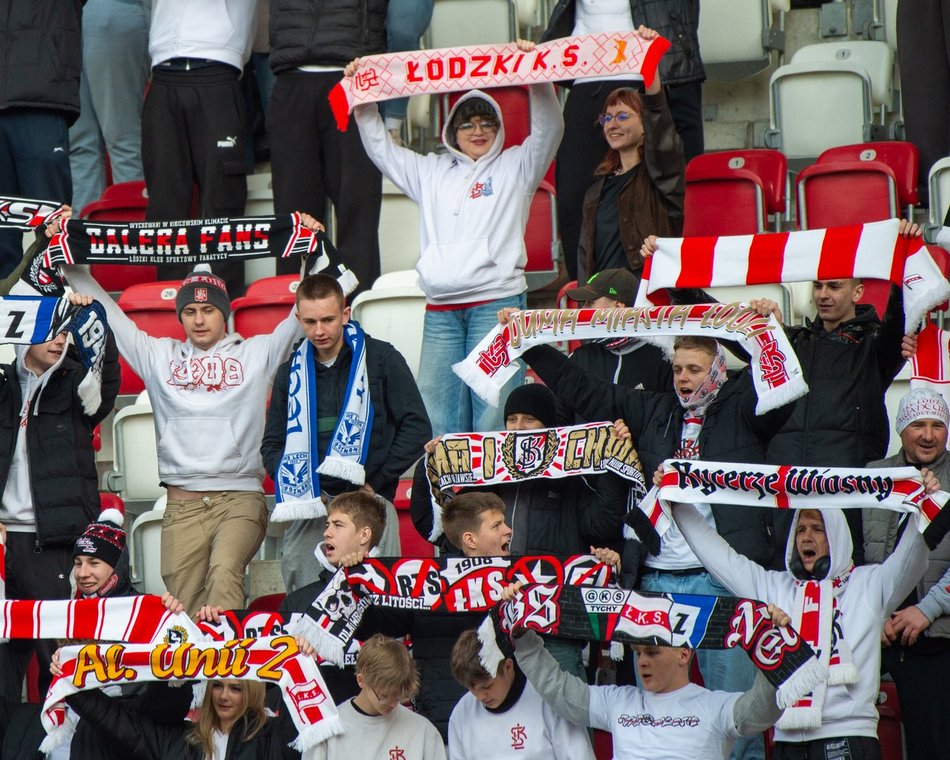 Kibice na meczu ŁKS Łódź kontra Bruk-Bet Termalica Nieciecza. Byłeś? Odszukaj się w galerii