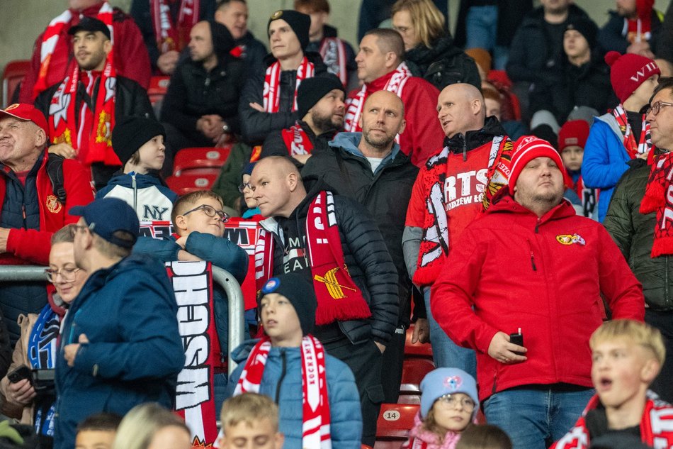 Kibice na meczu Widzewa Łódź z Zagłębiem Lubin. Byłeś/aś? Odszukaj się w galerii