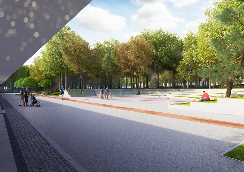 Park Staromiejski w Łodzi - wizualizacja