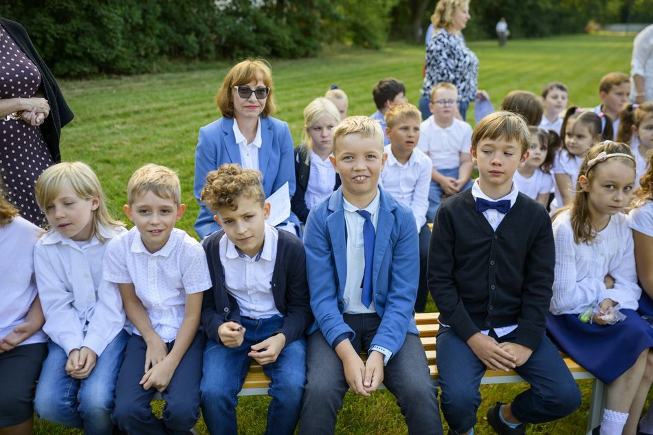 Rozpoczęcie roku szkolnego w Szkole Podstawowej nr 61 w Łodzi. Była niespodzianka