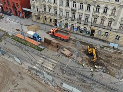Tunel średnicowy pod Łodzią. Widok na budowę przystanku Łódź Śródmieście, fot. PLK SA