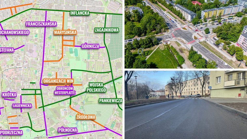 Łódź. Remonty dróg na osiedlu Bałuty-Doły