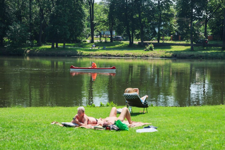 Łódź. Park na Młynku w Łodzi