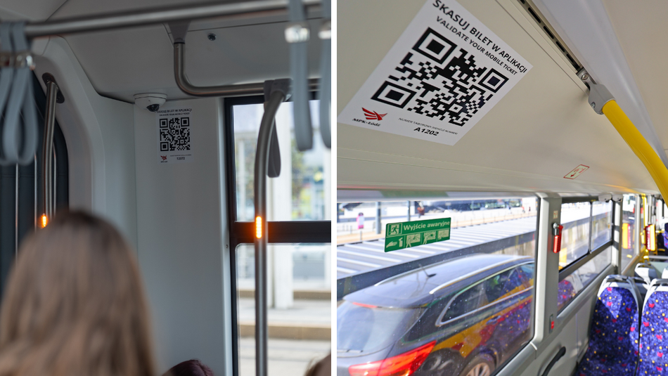 Łódź. Kod QR MPK Łódź w pojazdach