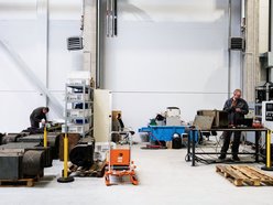 Zakład Techniki MPK Łódź na Helenówku od kulis