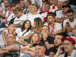 Mecz ŁKS Łódź – Korona Kielce. Kibice na trybunach stadionu przy al. Unii