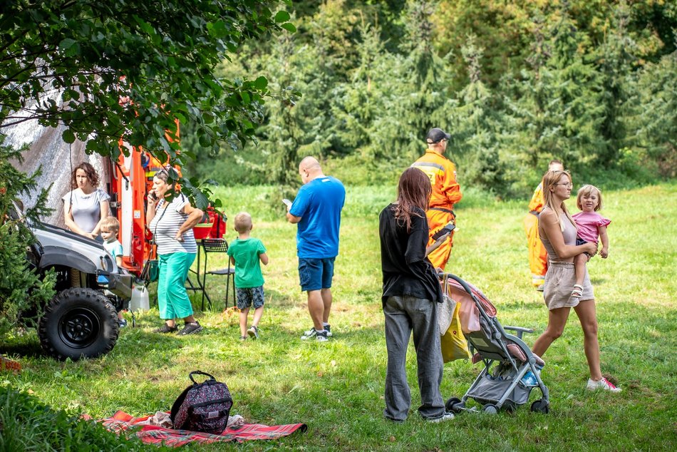 Piknik w parku na Młynku