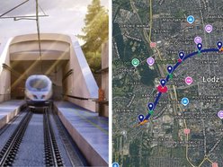 Kolej Dużych Prędkości w Łodzi. Nowa interaktywna mapa