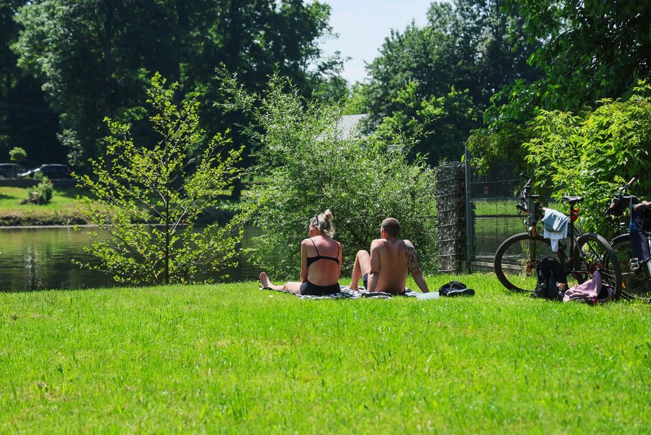 Łódź. Park na Młynku w Łodzi