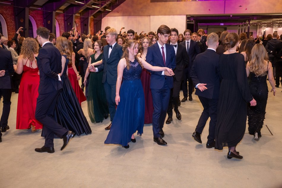 Łódź. Studniówka I LO w Łodzi