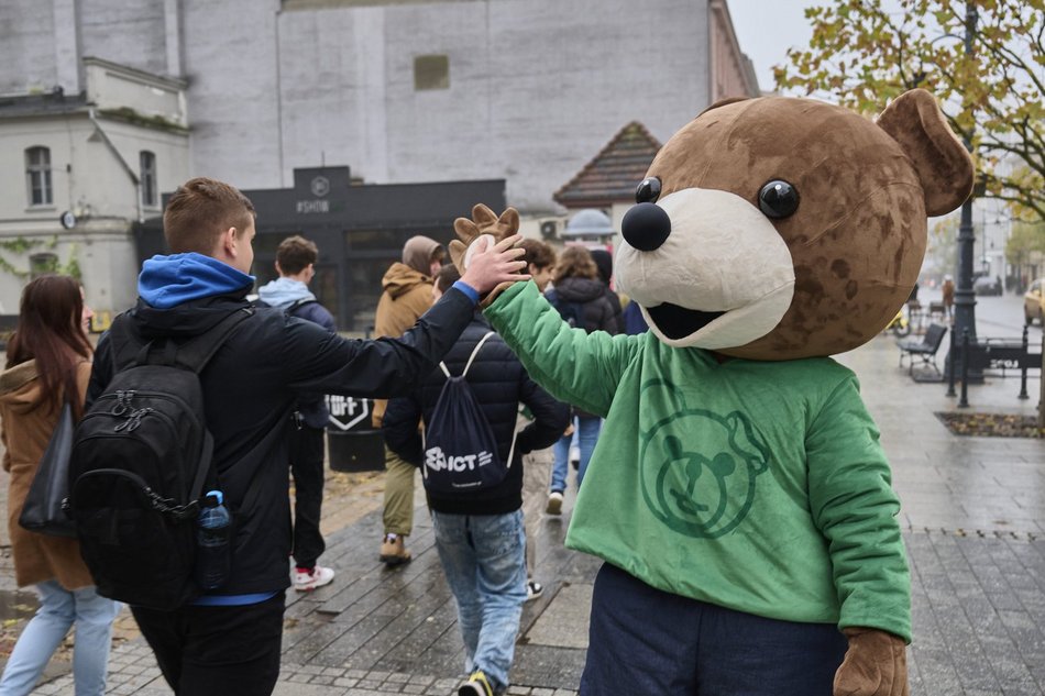 Miś Uszatek na Piotrkowskiej