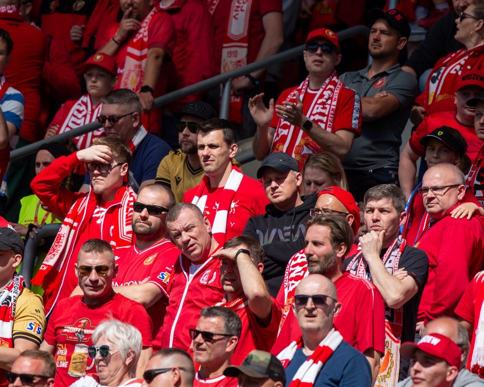 Kibice na meczu Widzew Łódź - Zagłębie Lubin