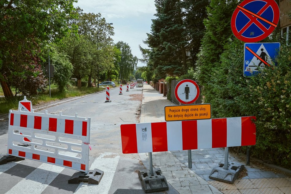Łódź. Remont Krzywickiego. Zaglądamy na plac budowy na Radiostacji