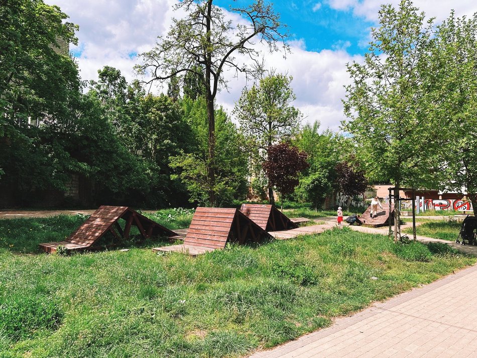 Łódź, ul. Legionów, park kieszonkowy