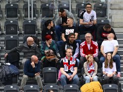 Łódź. Kibice na meczu ŁKS Commercecon Łódź z ITA TOOLS STAL Mielec. Byłeś/aś?