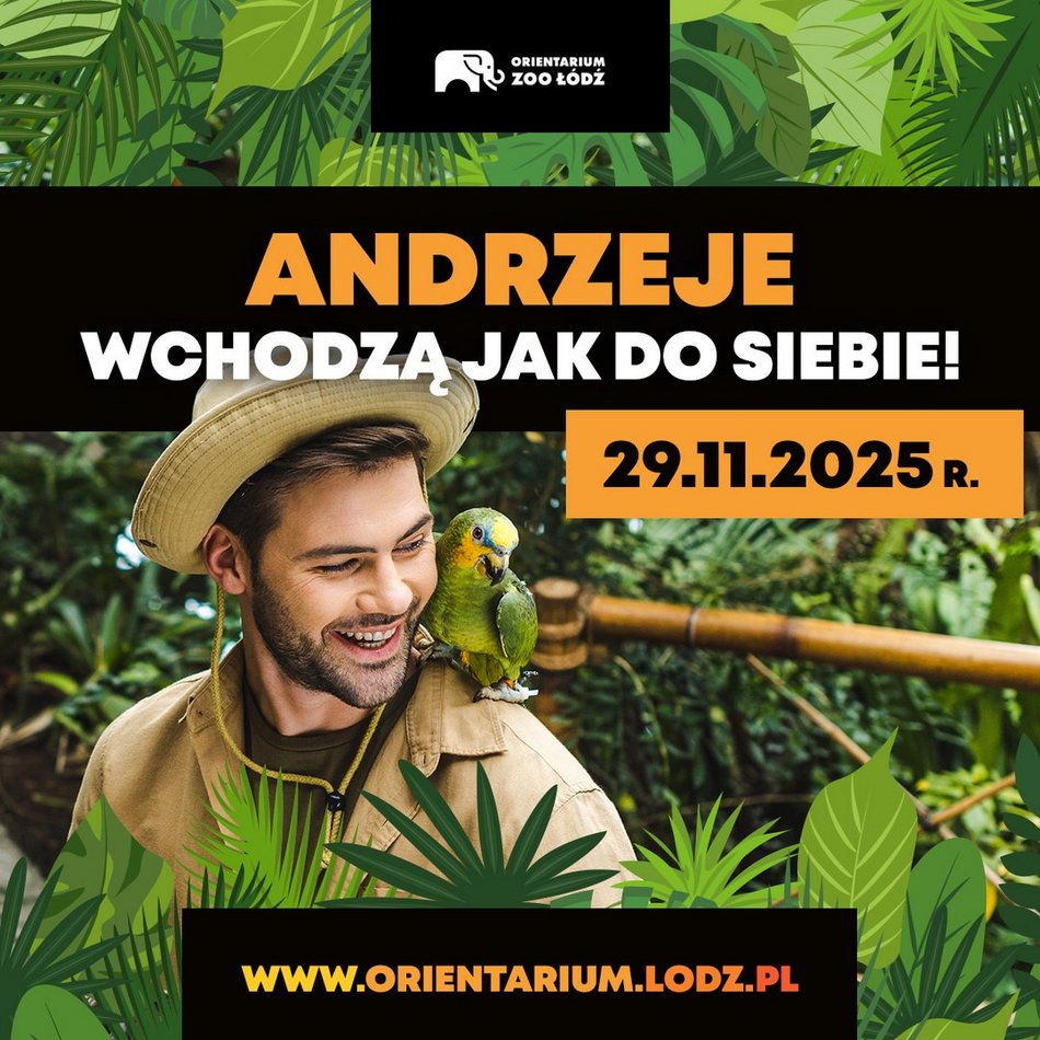Łódź. Andrzejki w Orientarium Zoo Łódź. Masz na imię Andrzej? Wchodzisz za darmo!